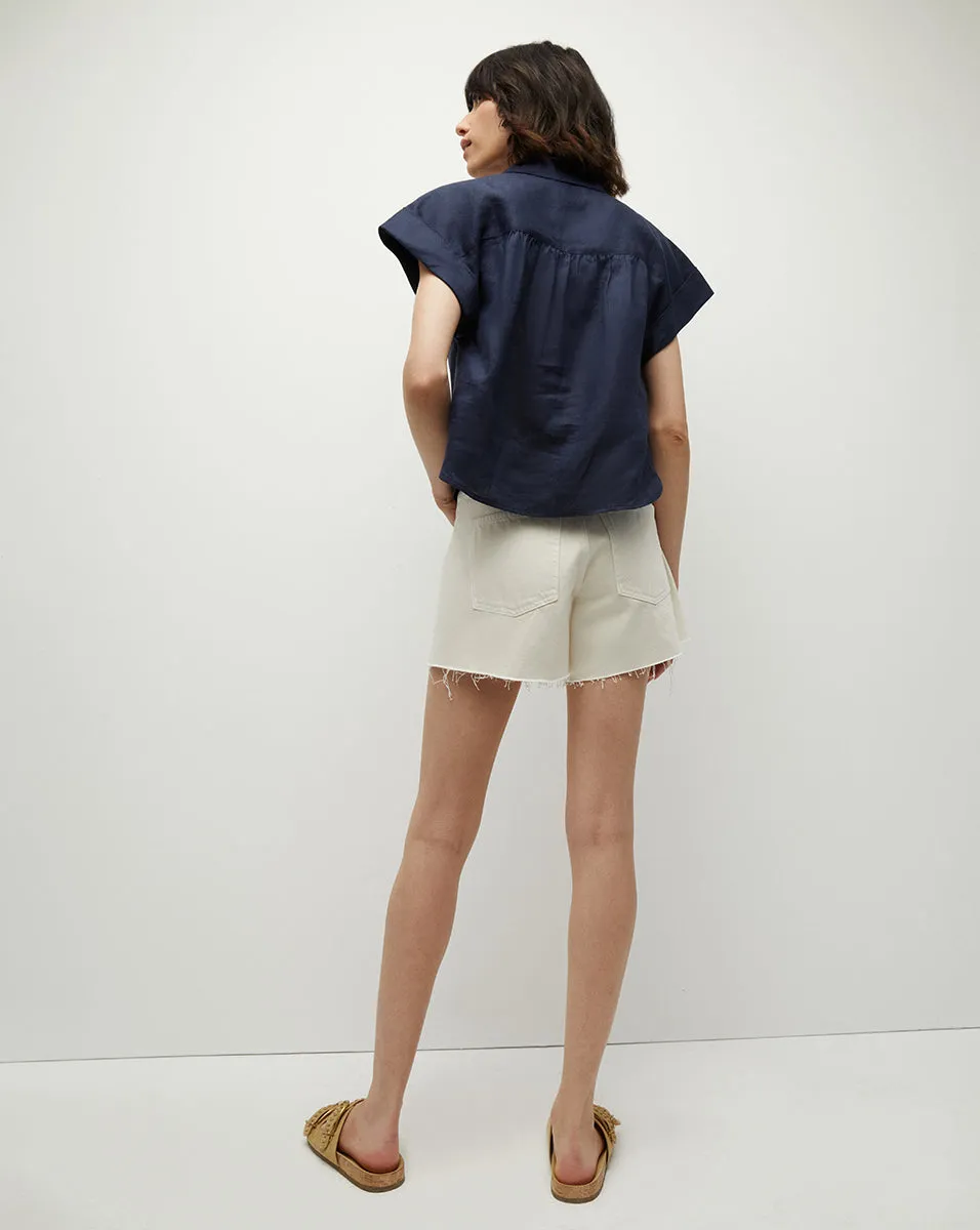 Kasa Linen Button-Down Top sold by Ulla Johnson product image thumbnail 4