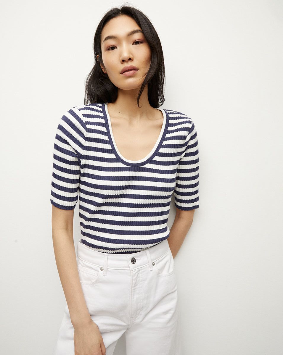 Anafi Striped Tee sold by Ulla Johnson