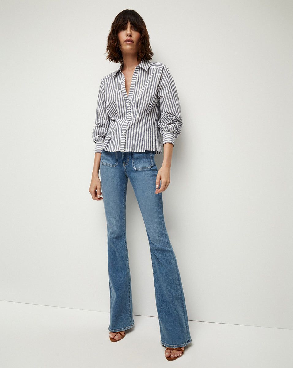 Ertha Striped Seersucker Top sold by Ulla Johnson product image thumbnail 4