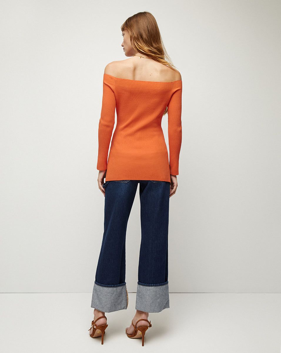 Derick Ribbed Off-Shoulder Pullover sold by Ulla Johnson product image thumbnail 4