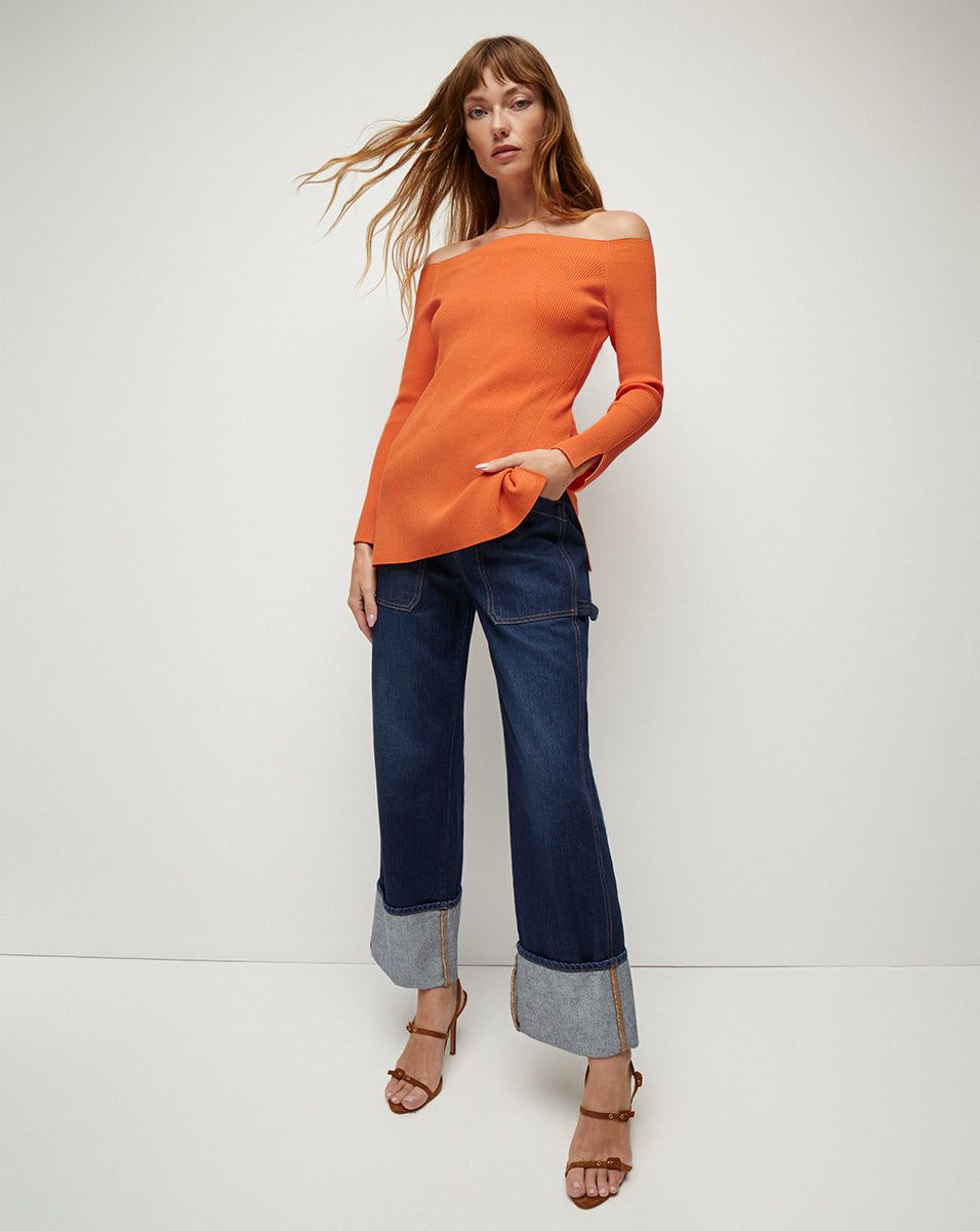 Derick Ribbed Off-Shoulder Pullover sold by Ulla Johnson product image thumbnail 2