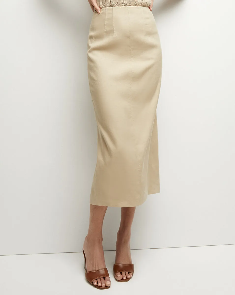 Kimpton Stretch-Linen Skirt sold by Ulla Johnson product image thumbnail 3