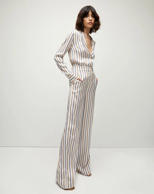 Grigore Silk-Twill Pant made by Veronica Beard