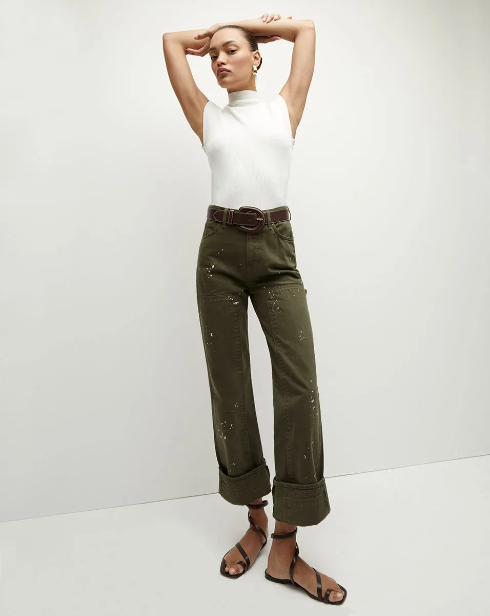 Dylan Straight-Leg Jean | Cuffed sold by Ulla Johnson