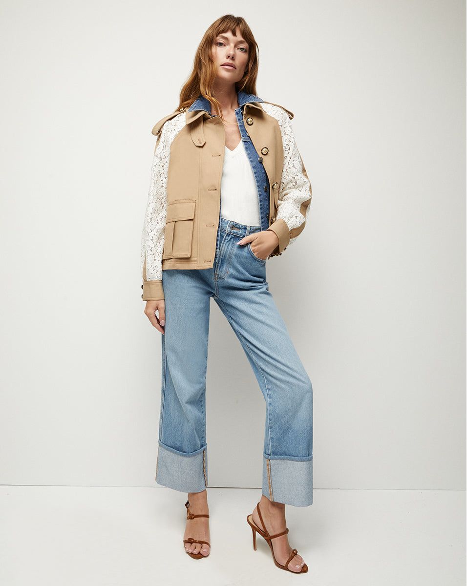 Oda Mixed-Media Dickey Coat sold by Ulla Johnson product image thumbnail 4