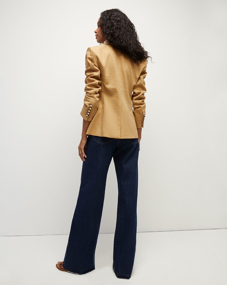Clifton Stretch-Linen Dickey Jacket sold by Ulla Johnson product image thumbnail 4