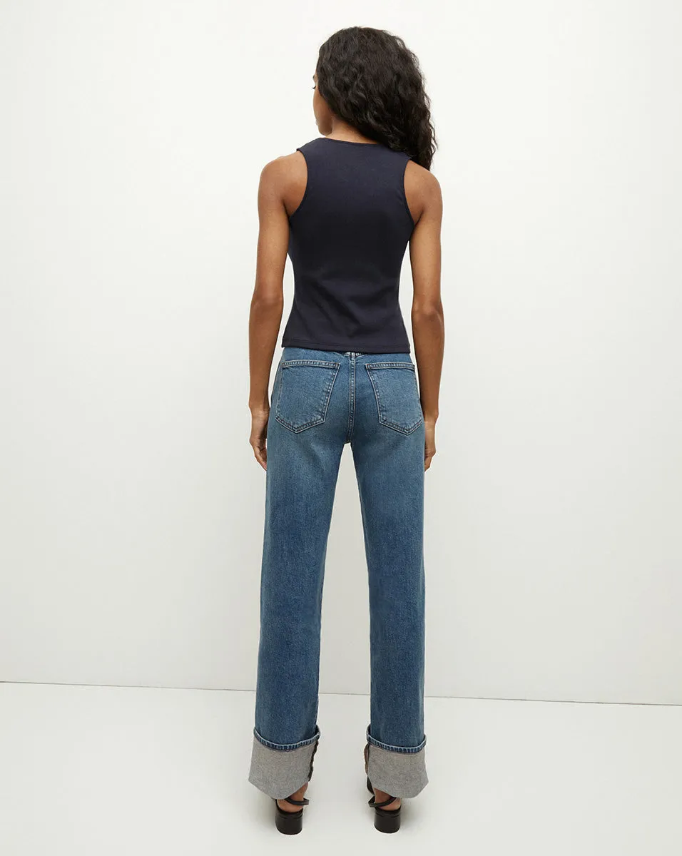 Dylan Cuffed Straight-Leg Jean sold by Ulla Johnson product image thumbnail 4