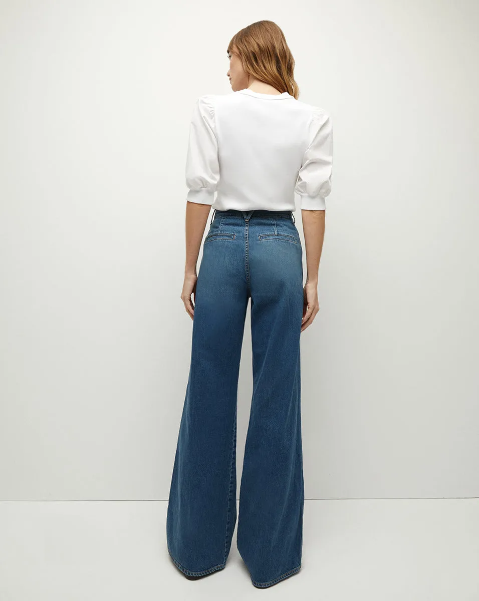 Mia Pleated Wide-Leg Jean sold by Ulla Johnson product image thumbnail 5