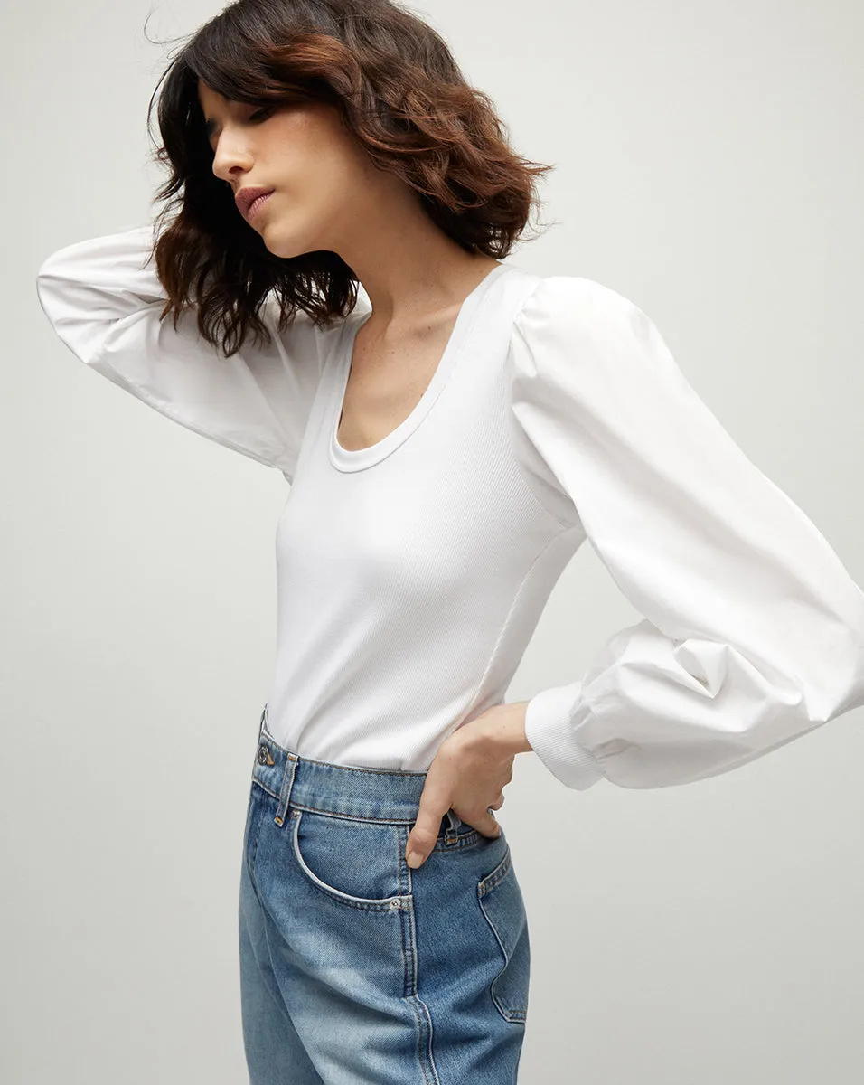 Anabel Puff-Sleeve Top sold by Ulla Johnson