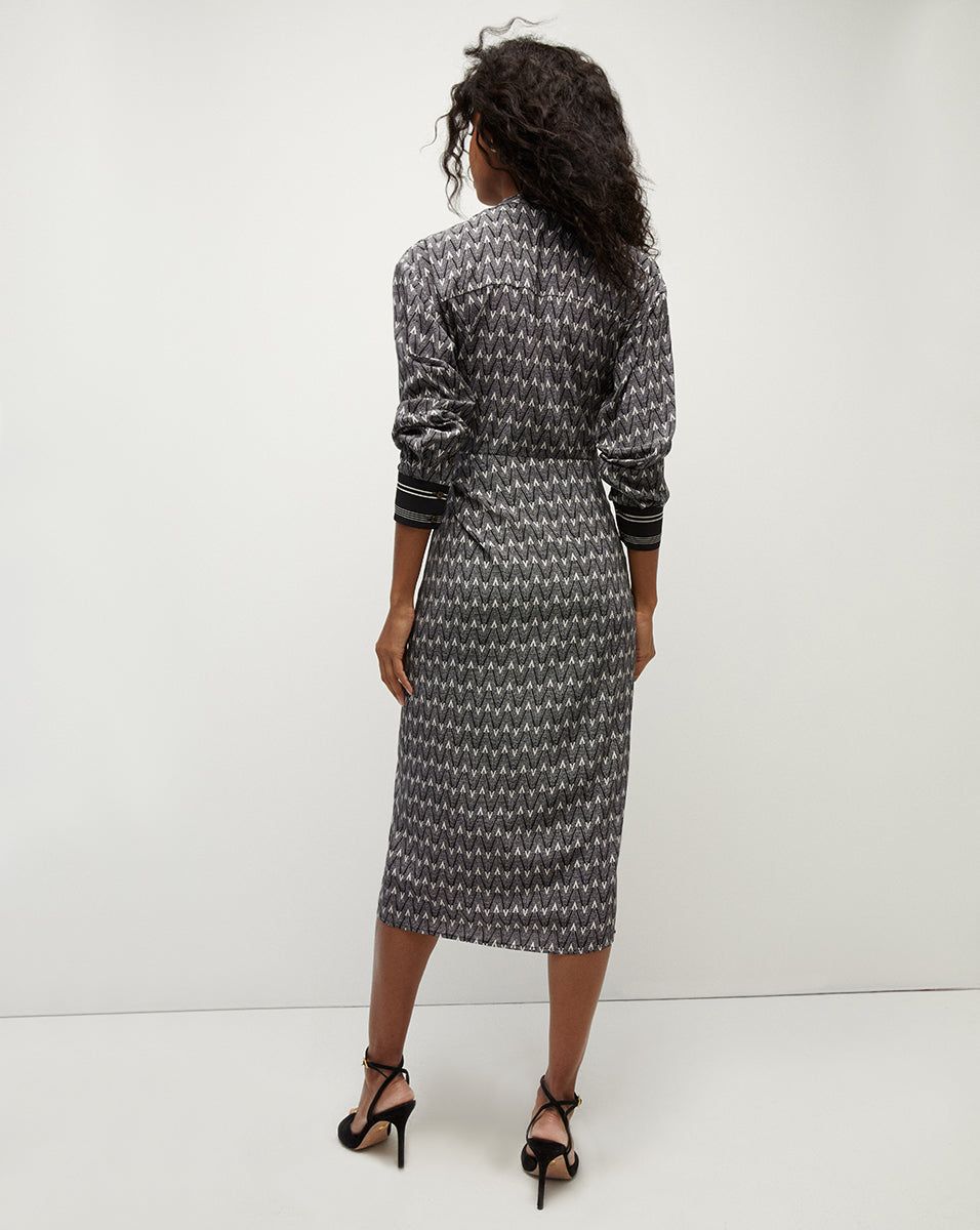 Wright V-Logo Dress sold by Ulla Johnson product image thumbnail 5