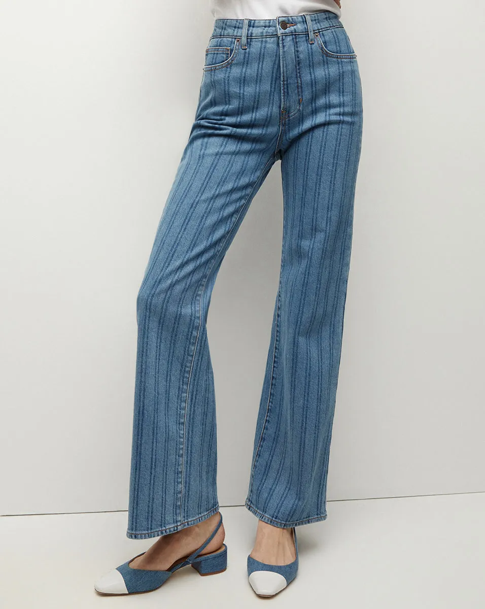 Crosbie Striped Loafer Length Wide-Leg Jean sold by Ulla Johnson product image thumbnail 2