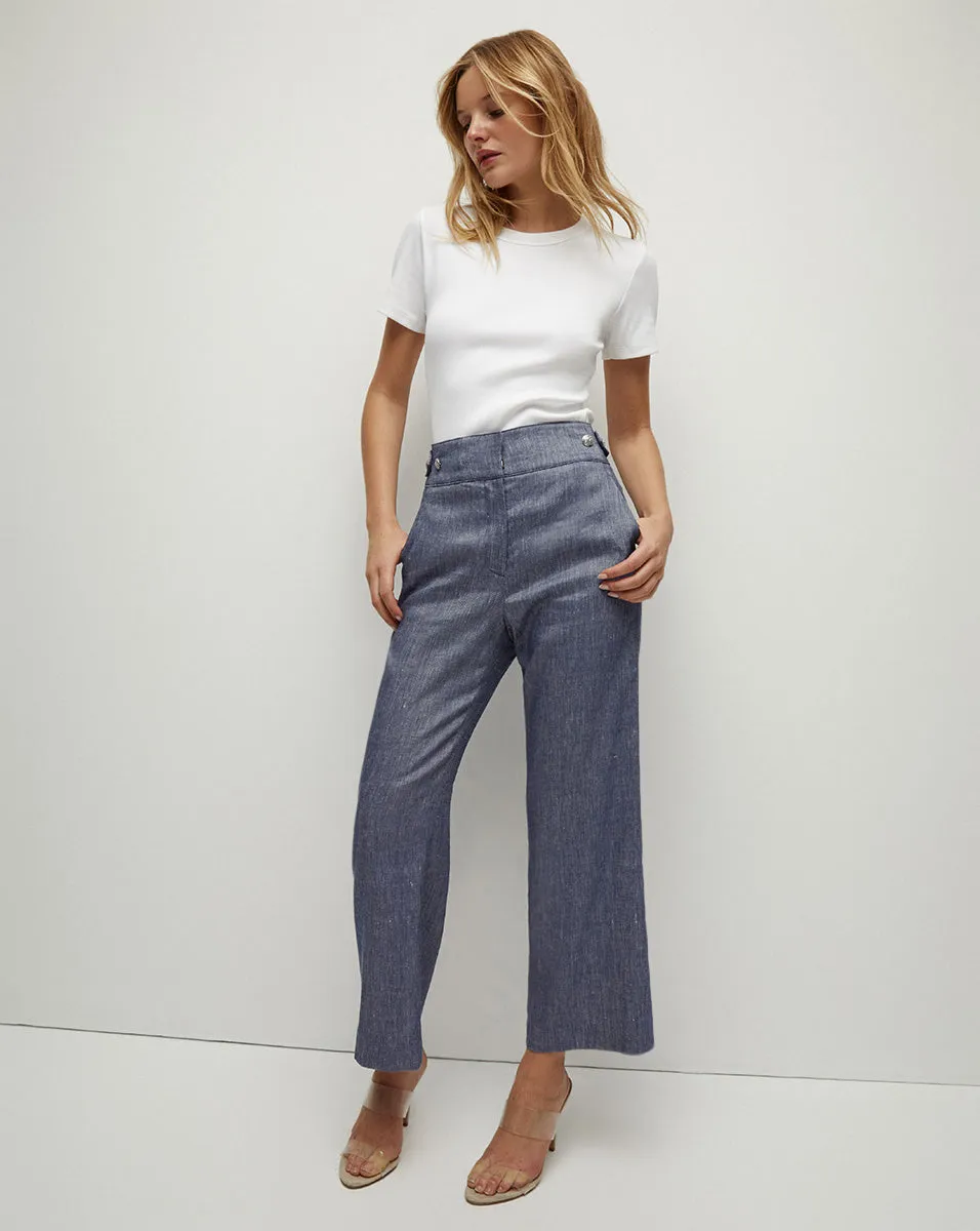 Aubrie Cropped Wide-Leg Pant sold by Ulla Johnson