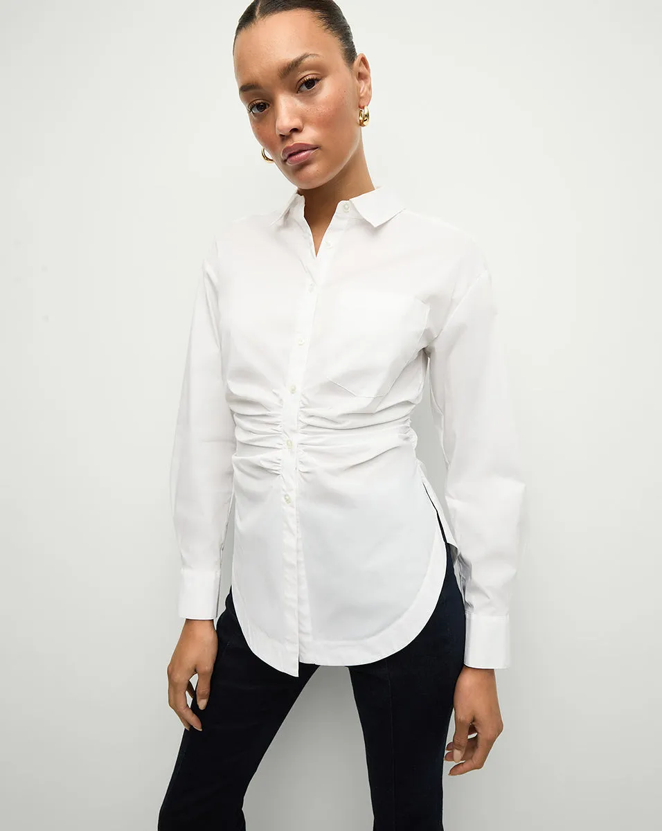 Bosco Ruched Shirt sold by Ulla Johnson