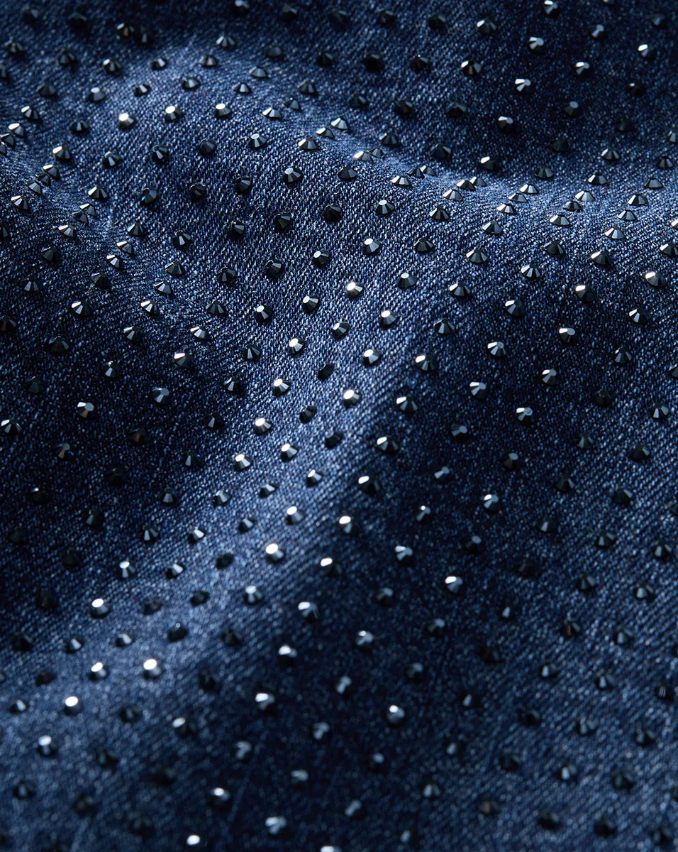 Crosbie Rhinestone Slim Wide-Leg Jean sold by Ulla Johnson product image thumbnail 4