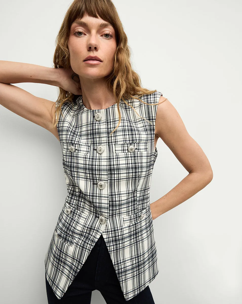 Tamara Plaid Vest sold by Ulla Johnson