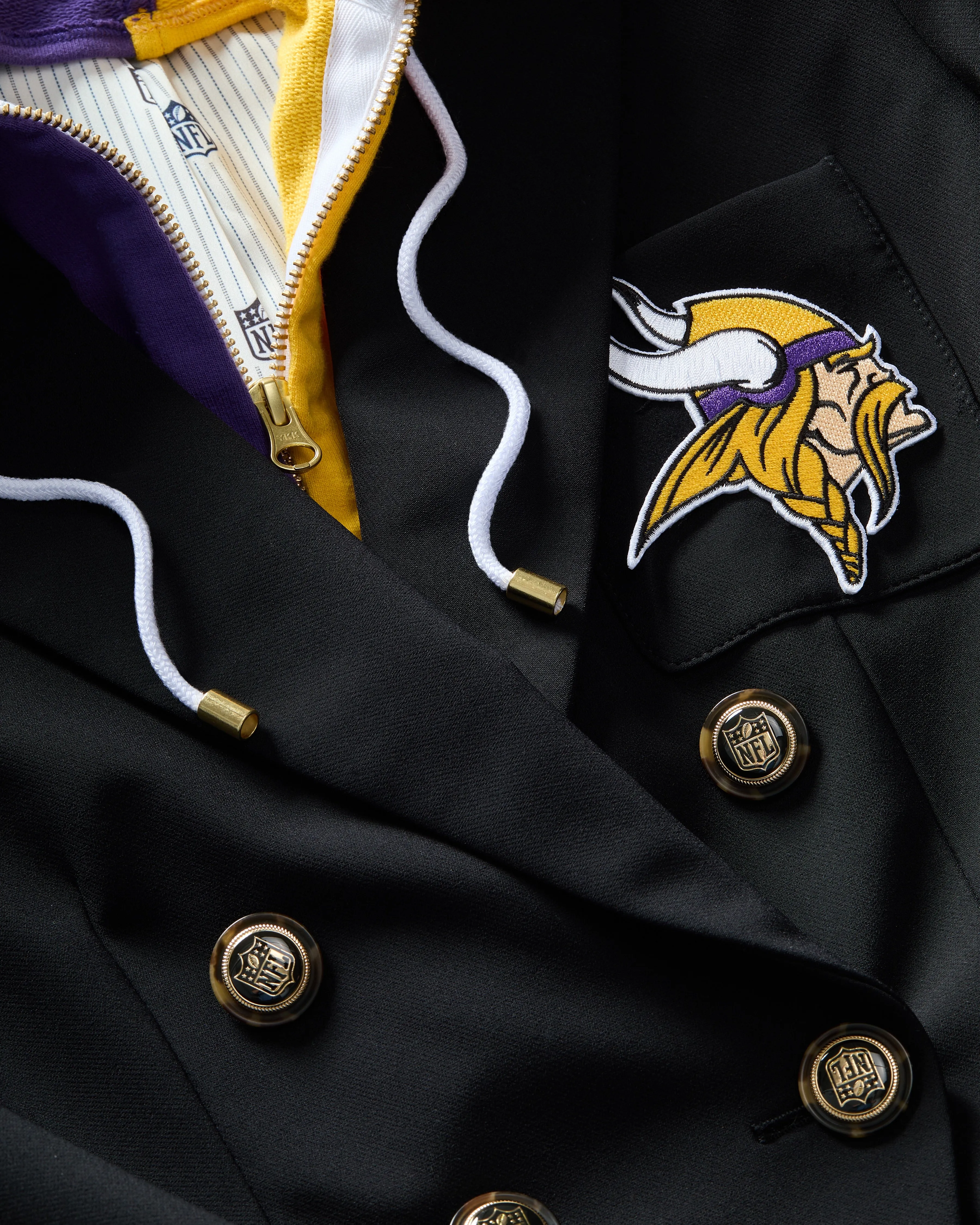 Minnesota Vikings Dickey Jacket sold by Ulla Johnson product image thumbnail 4