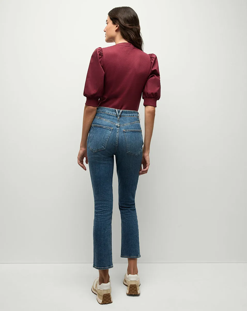 Ryleigh Ankle High Rise Slim Straight-Leg Jean sold by Ulla Johnson product image thumbnail 4