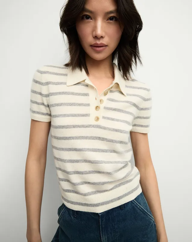 Brandt Striped Cashmere Polo sold by Ulla Johnson