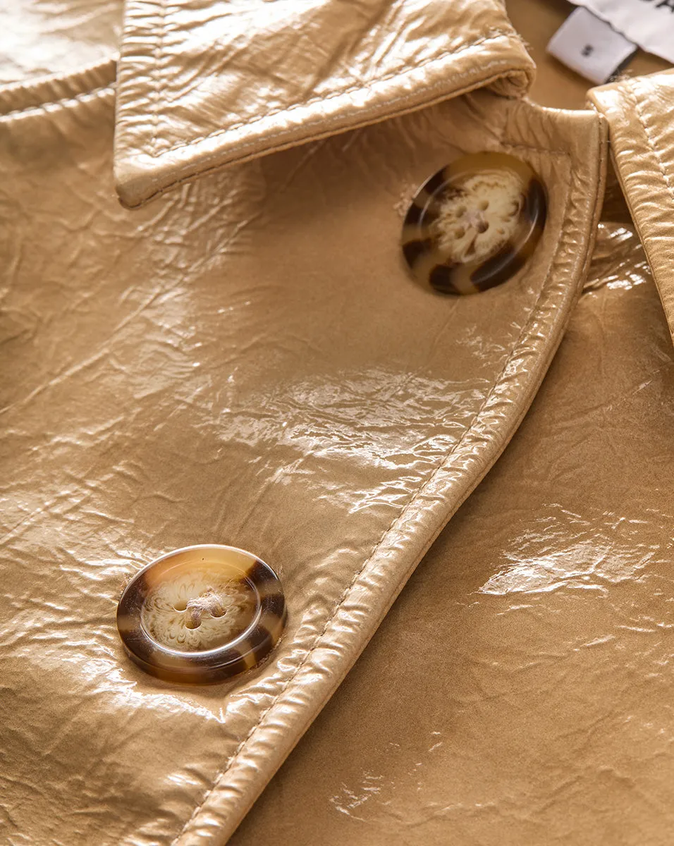 Kian Coated Leather Jacket sold by Ulla Johnson product image thumbnail 4