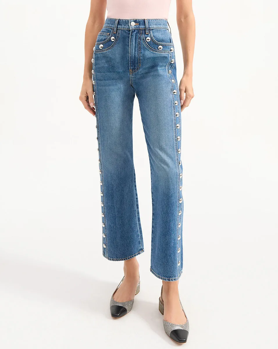 Dylan Studded Straight-Leg Jean sold by Ulla Johnson product image thumbnail 2