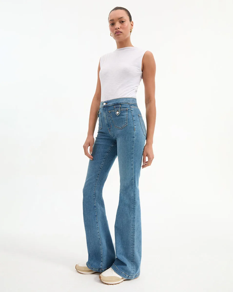 Beverly Patch-Pocket Skinny-Flare Jean sold by Ulla Johnson product image thumbnail 3