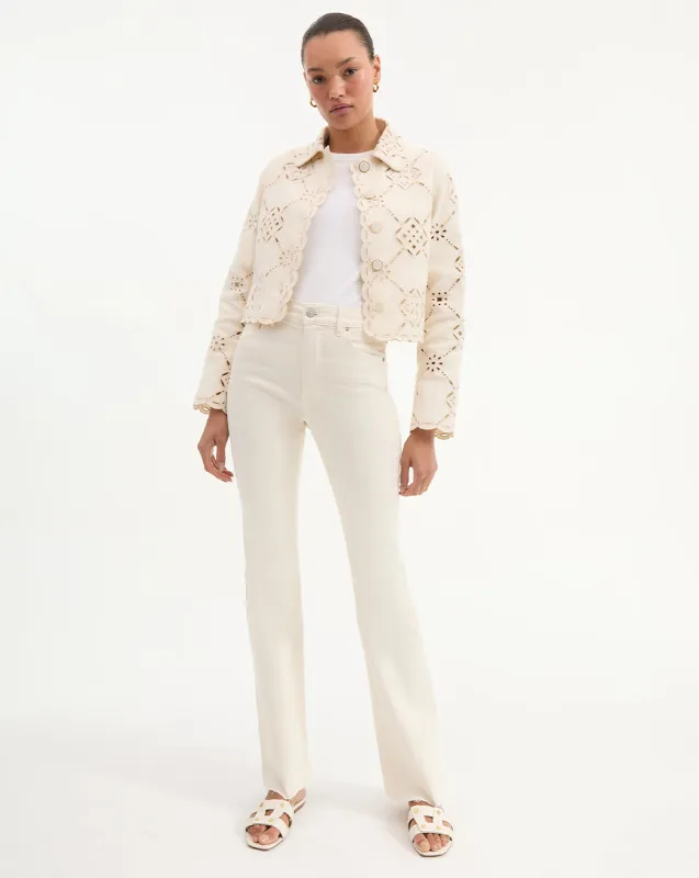 Cameron Raw Hem Bootcut Jean sold by Ulla Johnson