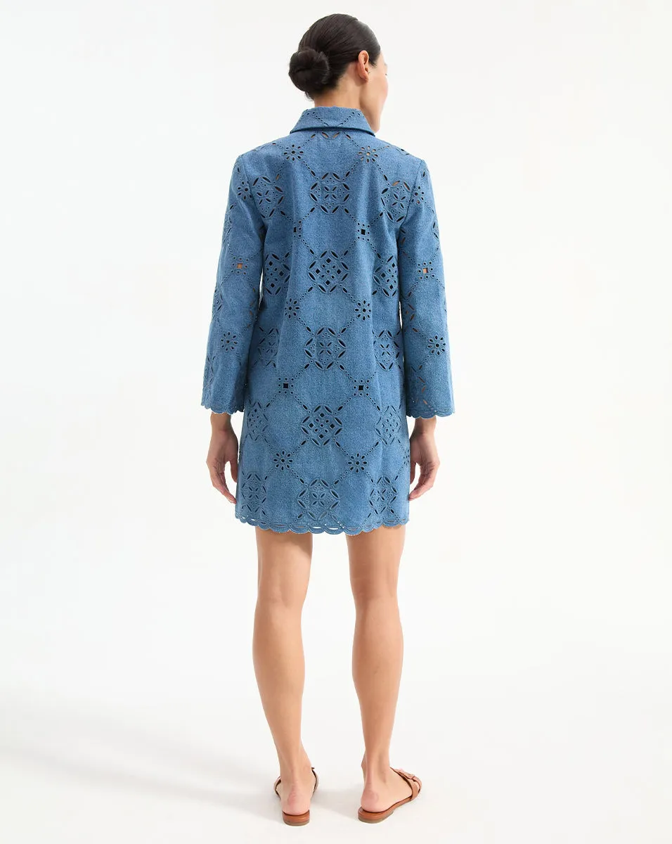 Erilyn Eyelet Shirtdress sold by Ulla Johnson product image thumbnail 4