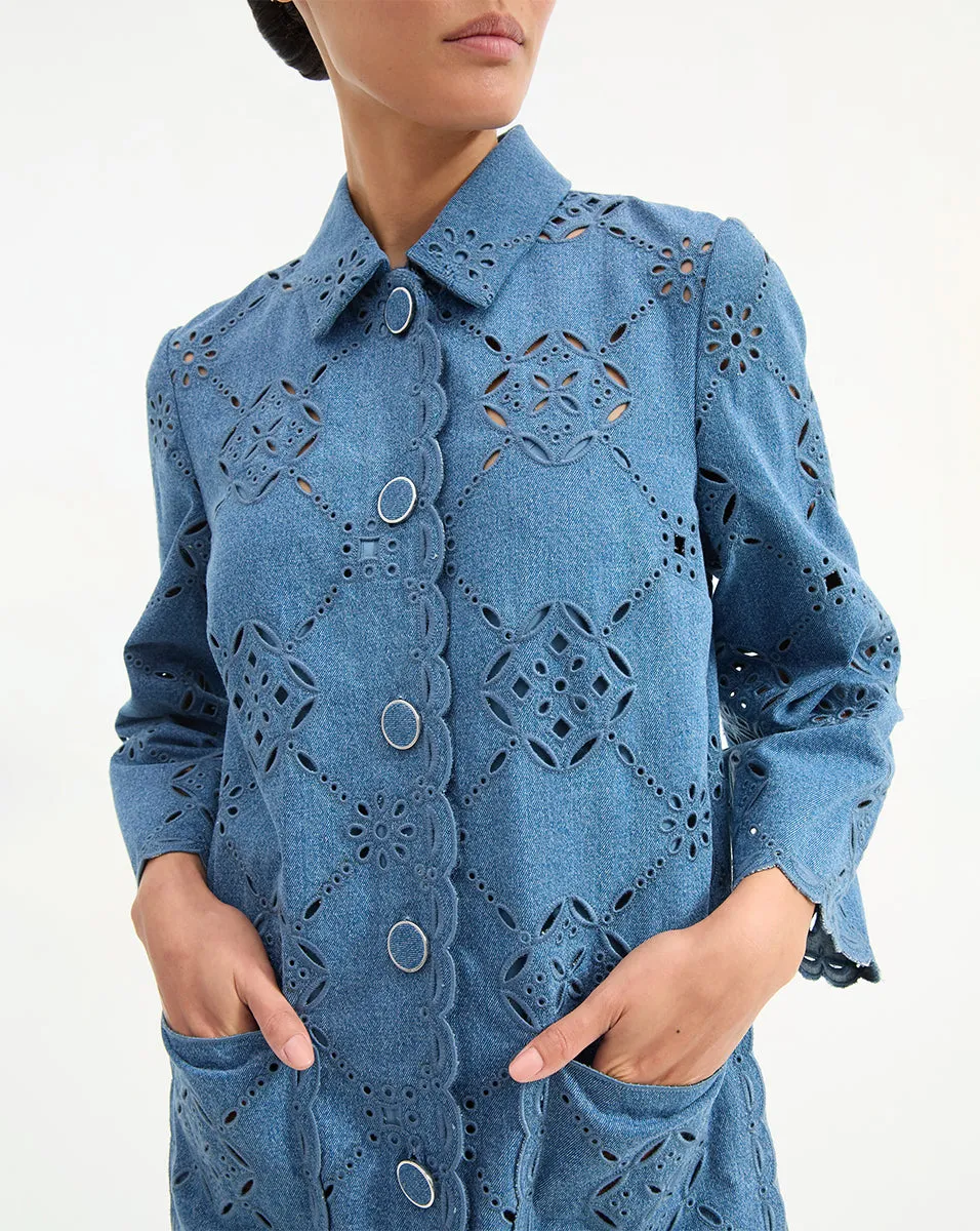 Erilyn Eyelet Shirtdress sold by Ulla Johnson product image thumbnail 2