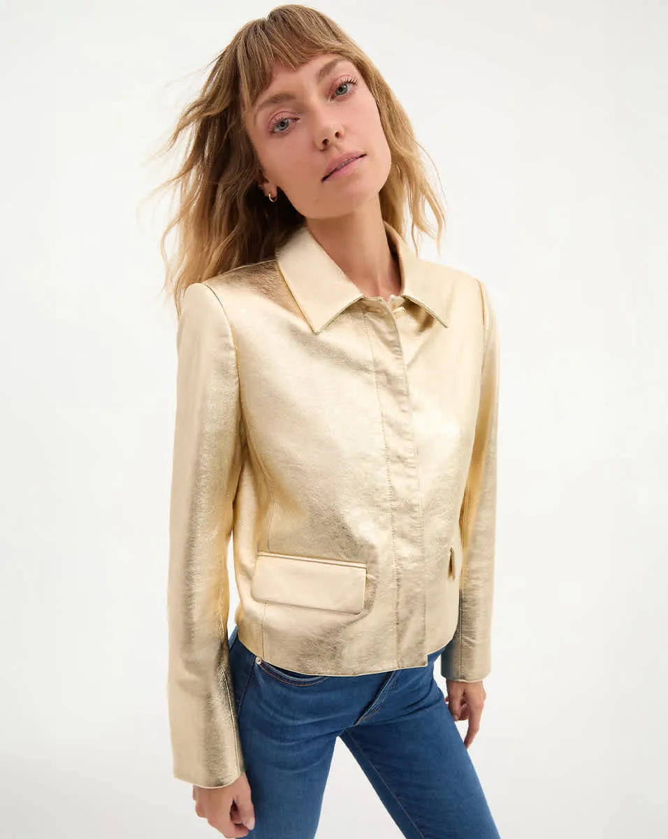Imogen Leather Jacket sold by Ulla Johnson