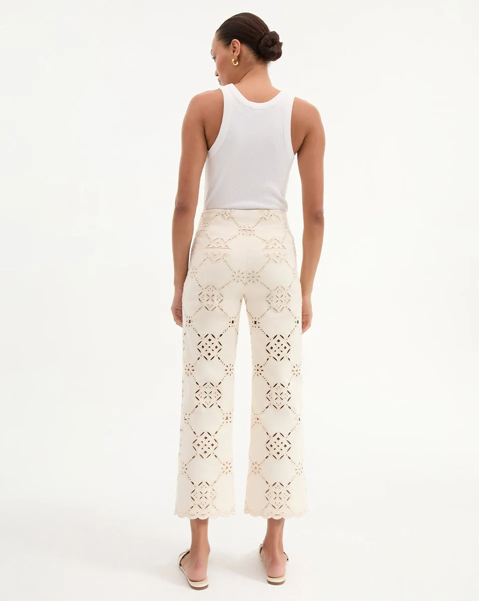 Dova Eyelet Pant sold by Ulla Johnson product image thumbnail 5