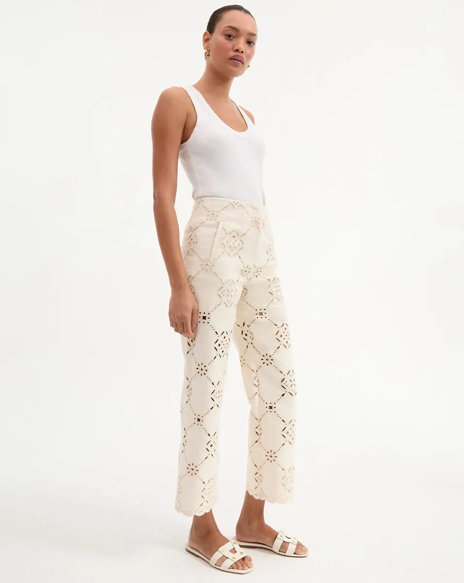 Dova Eyelet Pant sold by Ulla Johnson product image thumbnail 3