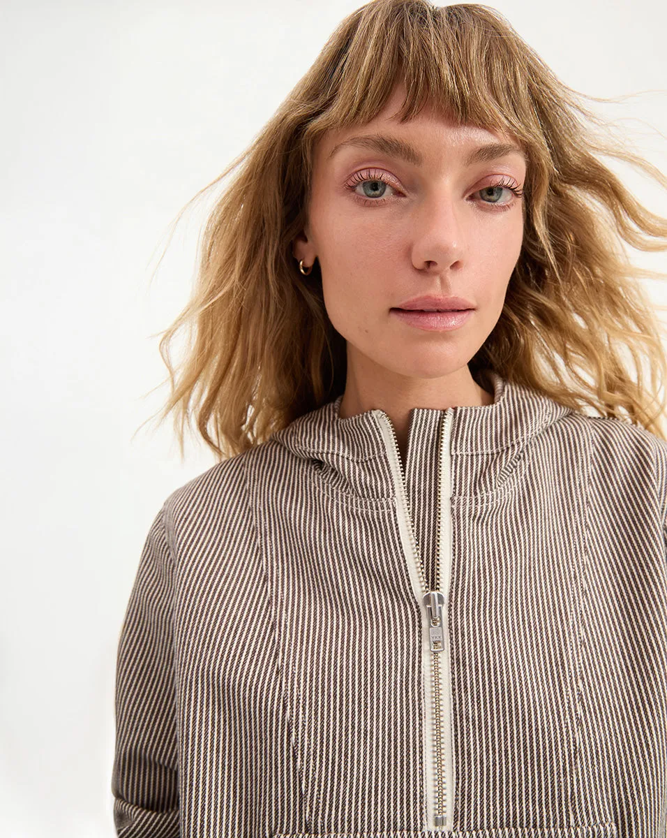 Kaeli Striped Pullover Jacket sold by Ulla Johnson product image thumbnail 3