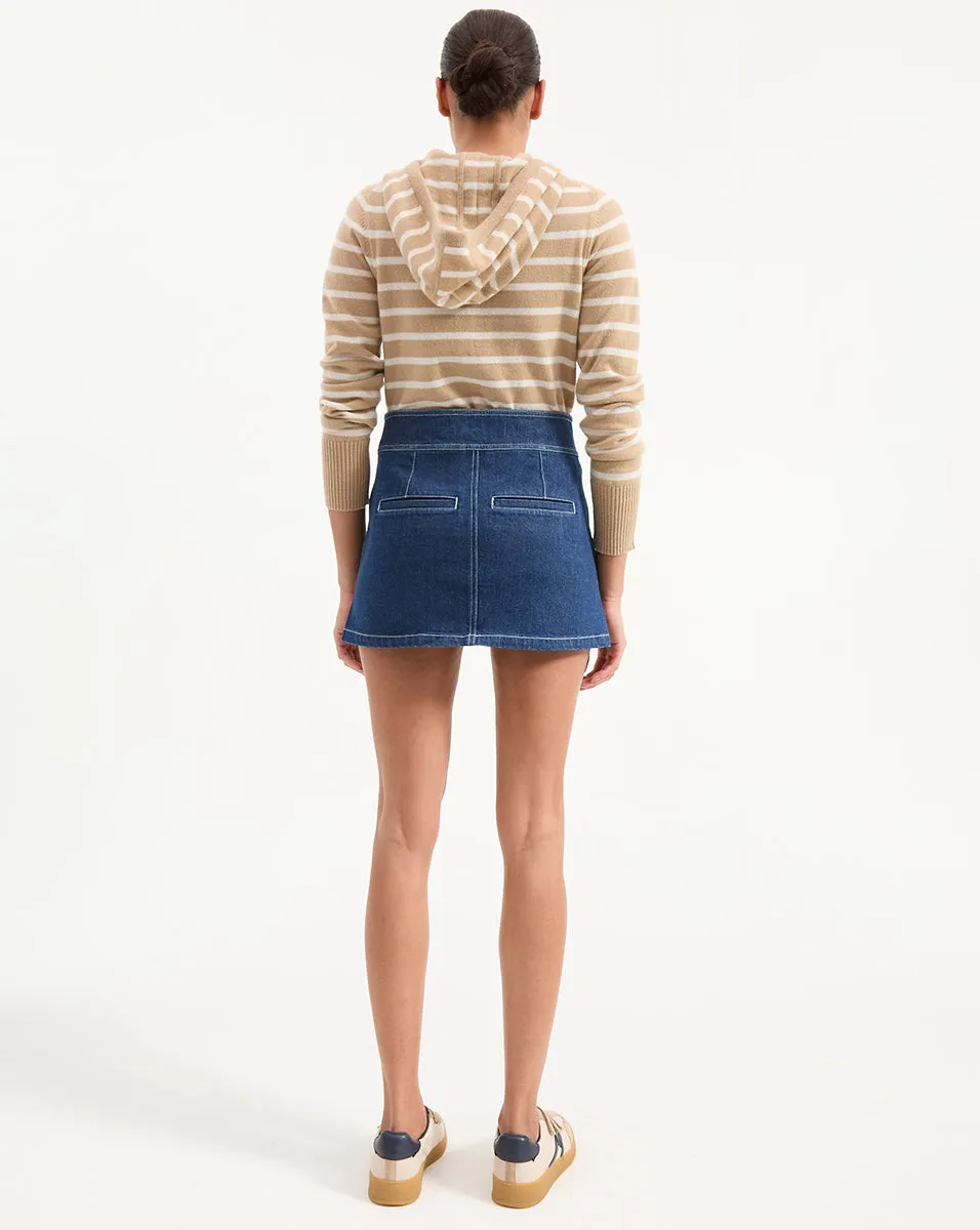 Bowen Denim Mini Skirt sold by Ulla Johnson product image thumbnail 5