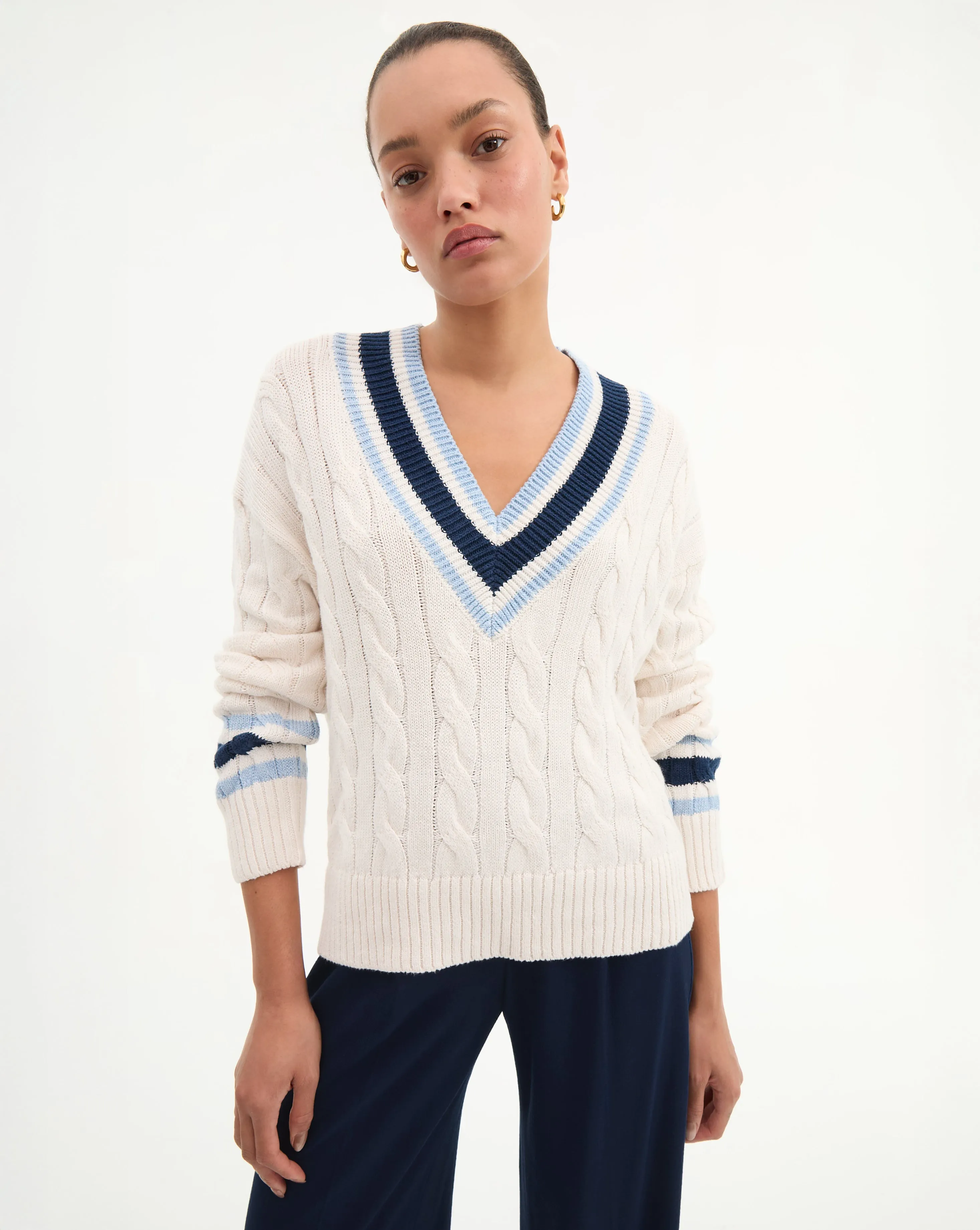 Lachlen Cable Knit Sweater sold by Ulla Johnson