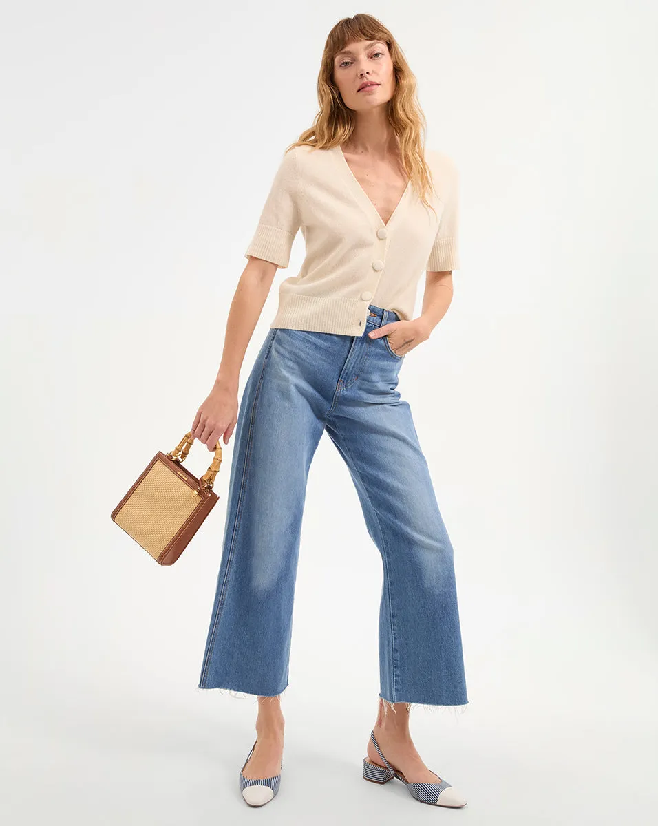 Solene Short Sleeve Cashmere Cardigan sold by Ulla Johnson product image thumbnail 2