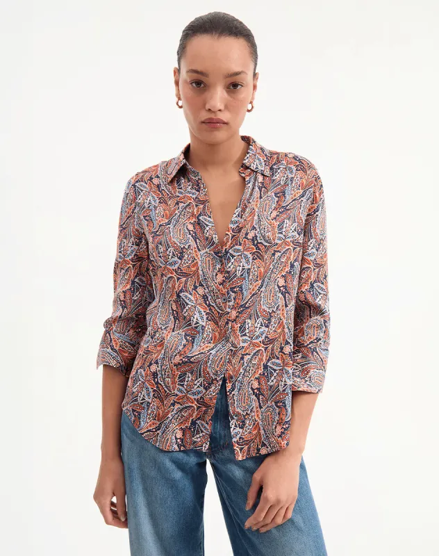 Amelia Silk Shirt sold by Ulla Johnson
