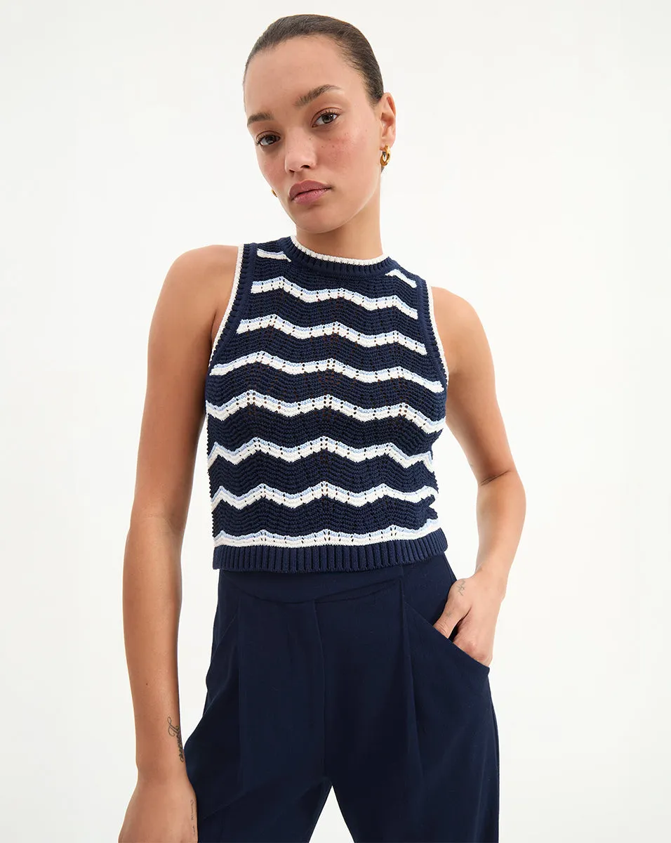 Jerrel Cropped Knit Tank Top sold by Ulla Johnson
