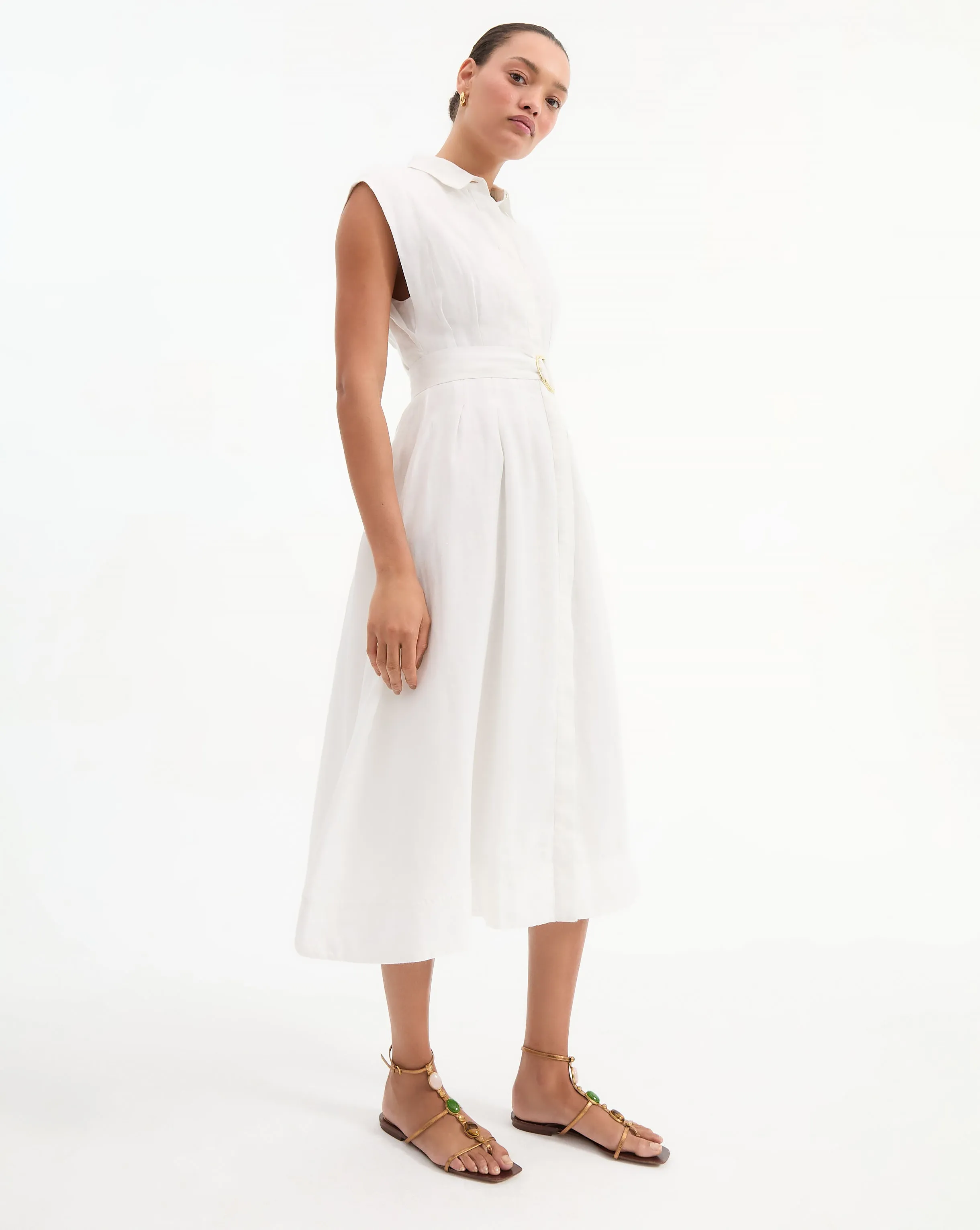 Loreta Belted Linen Dress sold by Ulla Johnson product image thumbnail 3