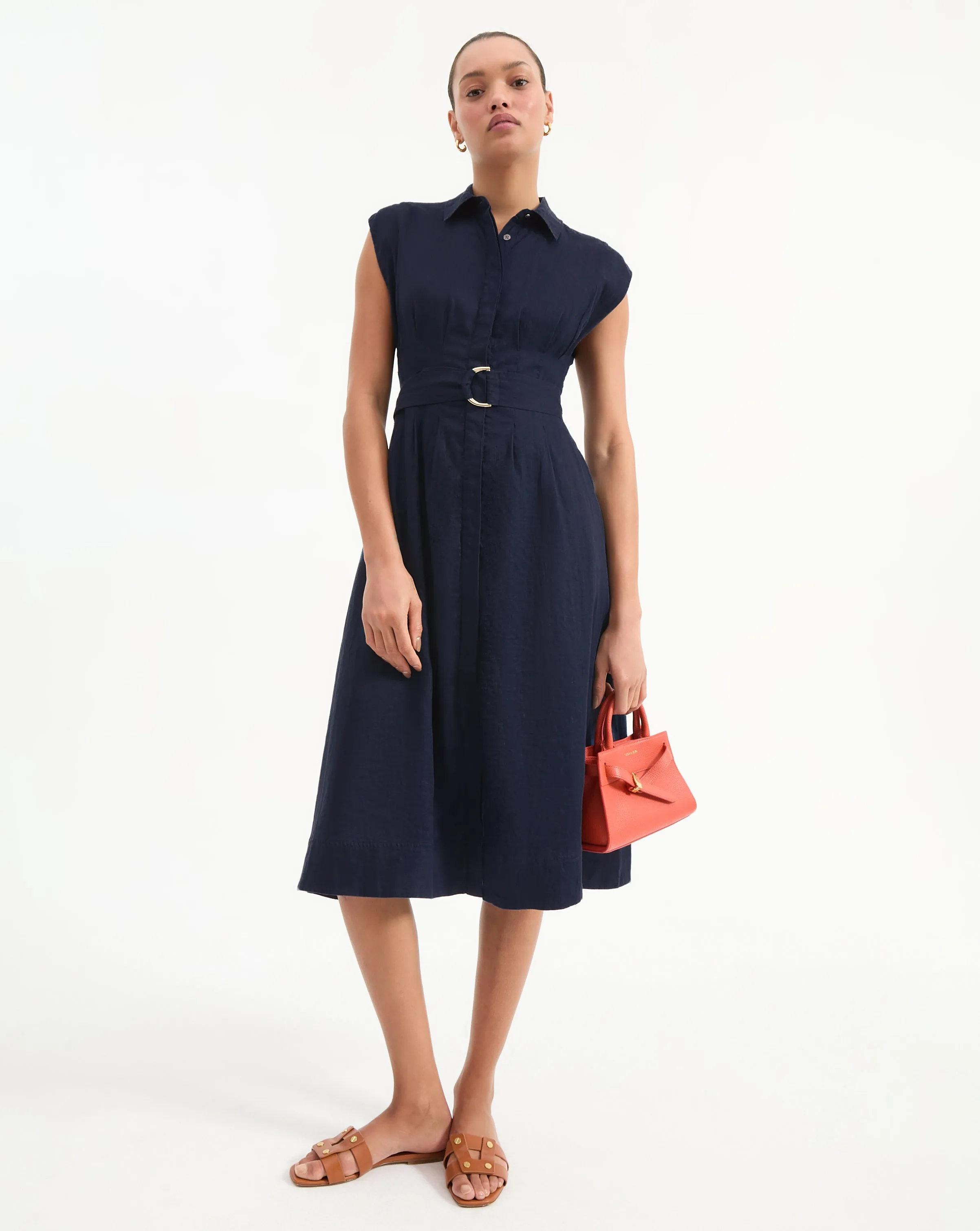 Loreta Belted Linen Dress sold by Ulla Johnson