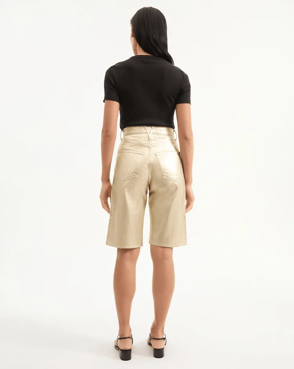 Charlotte Longline Metallic Short sold by Ulla Johnson product image thumbnail 5