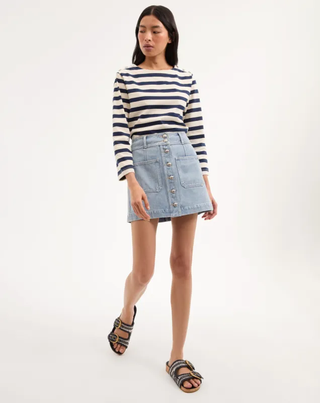 Moxie Denim Mini Skirt made by Veronica Beard