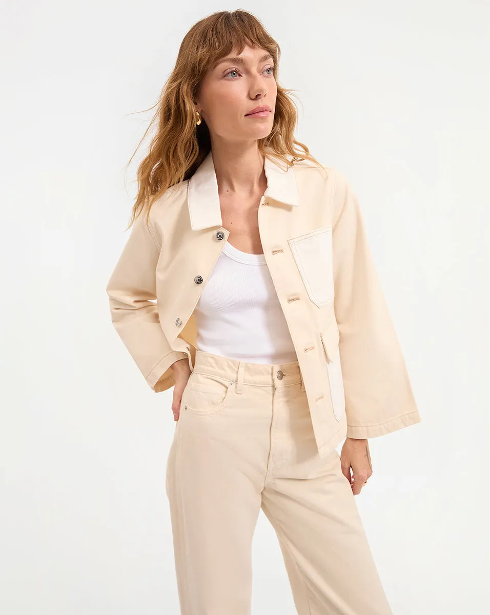 Dahl Cropped Chore Jacket sold by Ulla Johnson