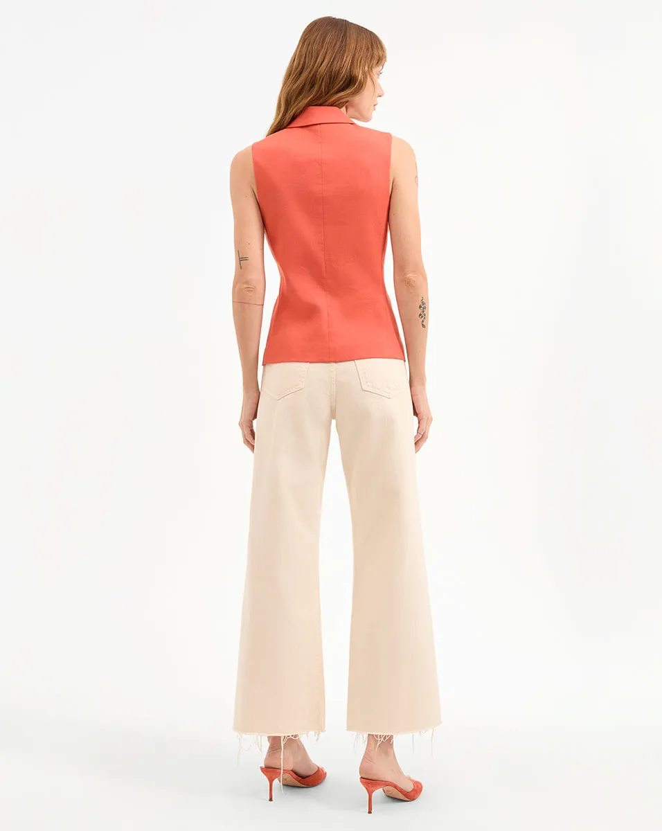 Benny Linen Vest sold by Ulla Johnson product image thumbnail 4