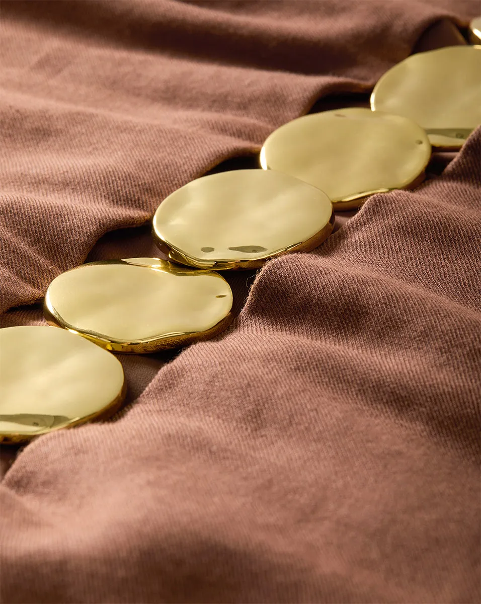 Isla Gold Medallion Midi Dress sold by Ulla Johnson product image thumbnail 4