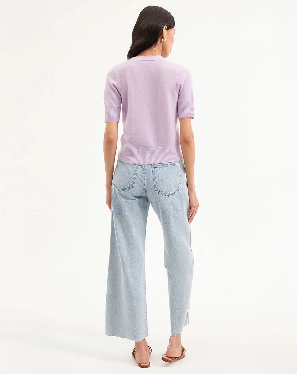 Solene Short-Sleeve Cashmere Cardigan sold by Ulla Johnson product image thumbnail 5