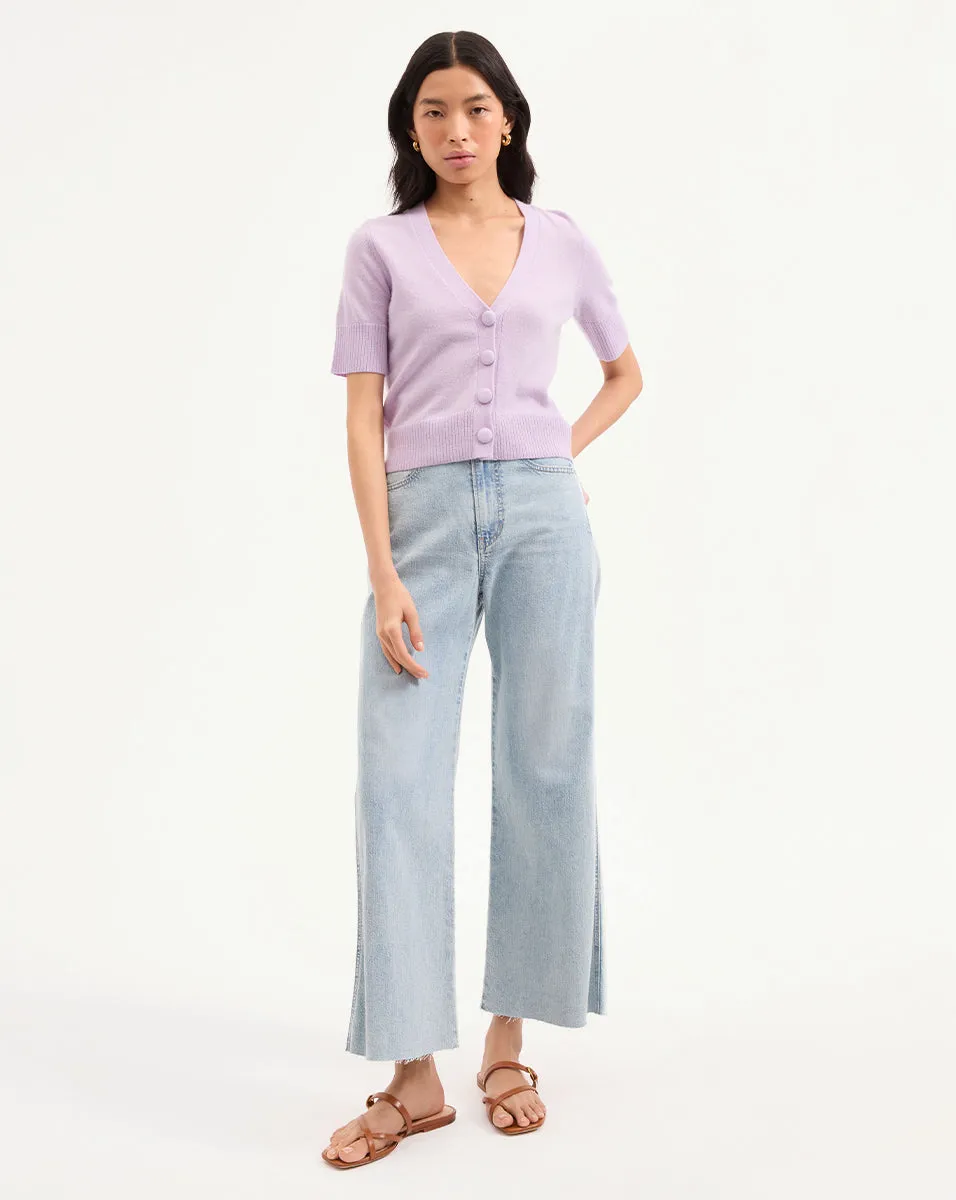 Solene Short-Sleeve Cashmere Cardigan sold by Ulla Johnson product image thumbnail 2