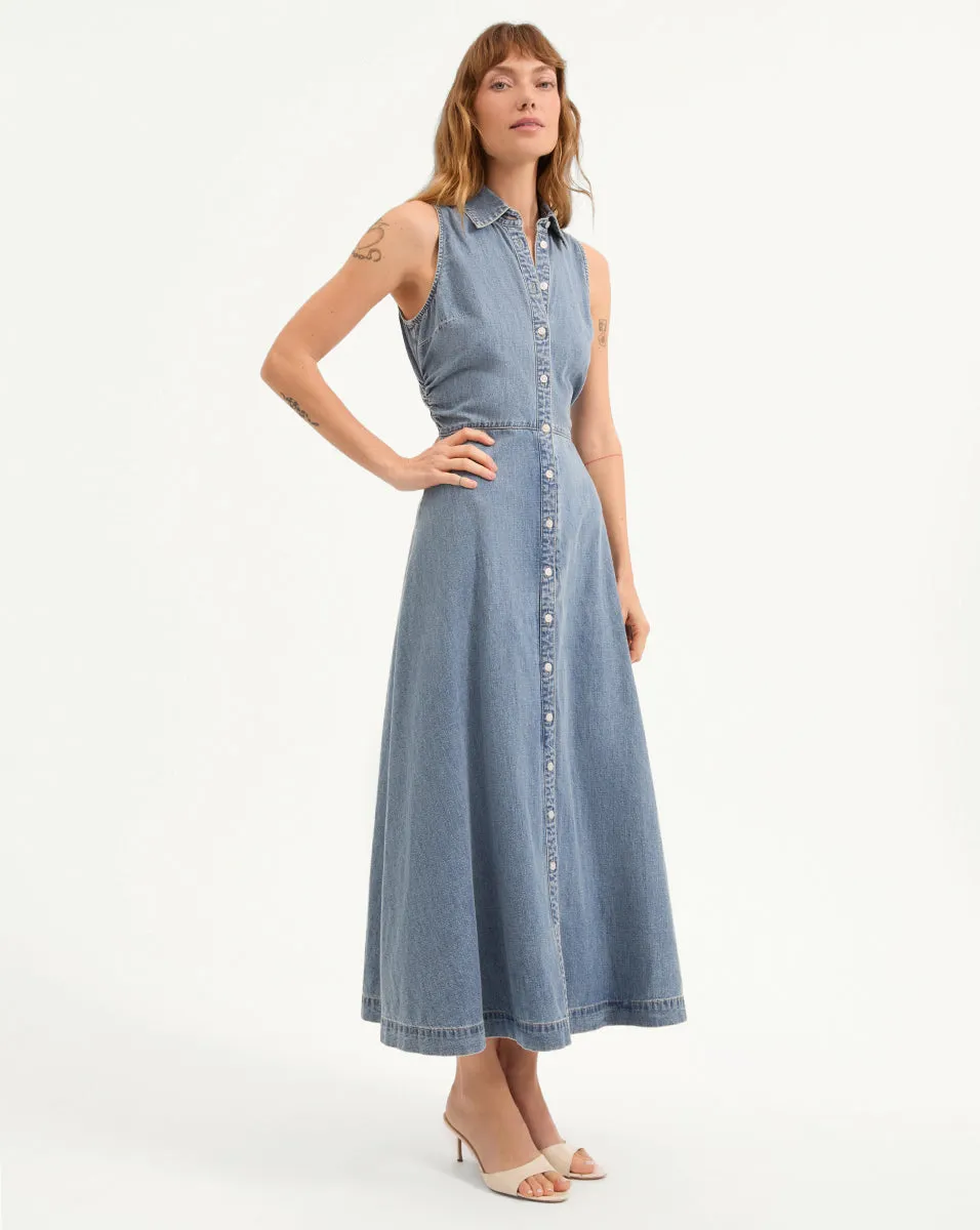 Fuller Denim Midi Dress sold by Ulla Johnson product image thumbnail 3