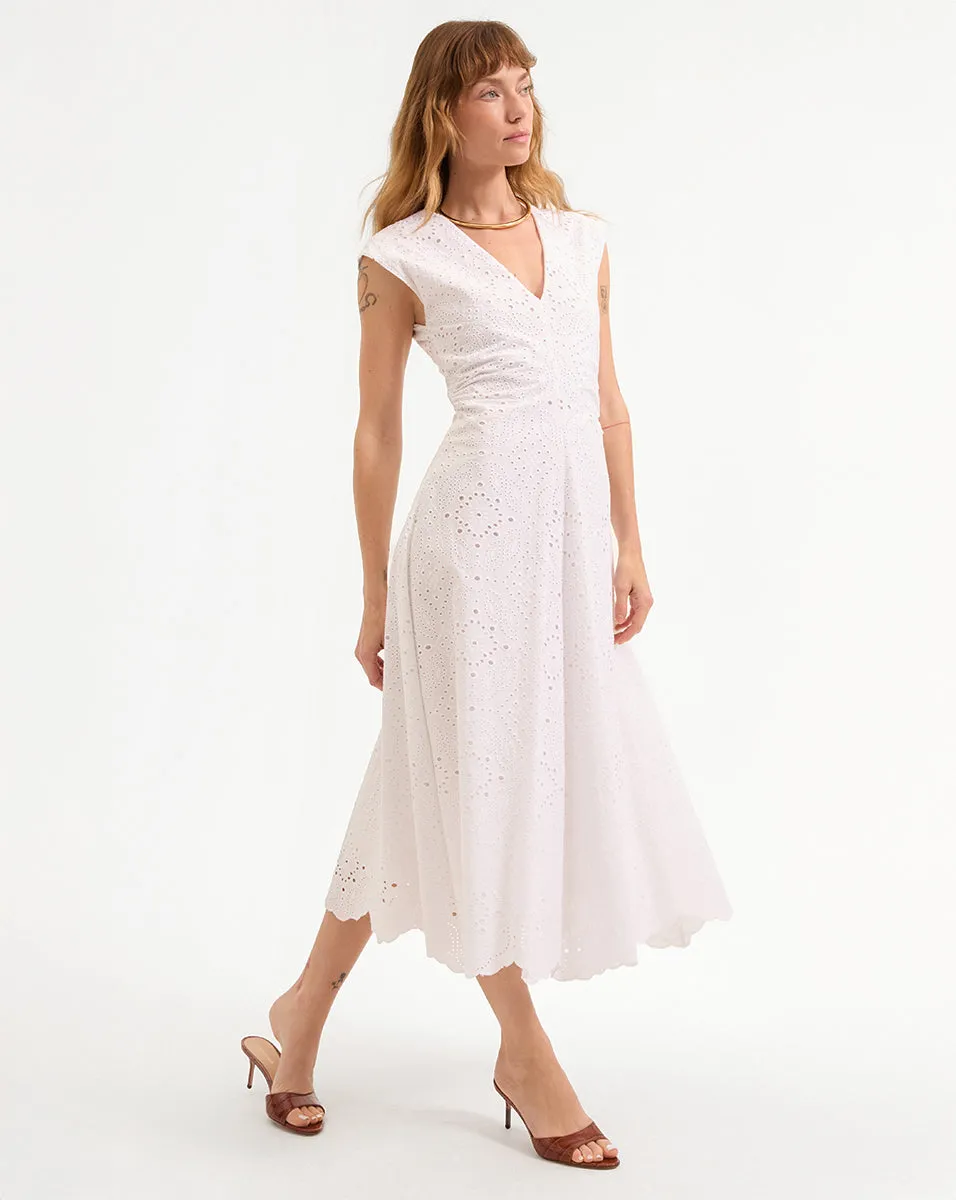 Aven Eyelet Midi Dress sold by Ulla Johnson product image thumbnail 3