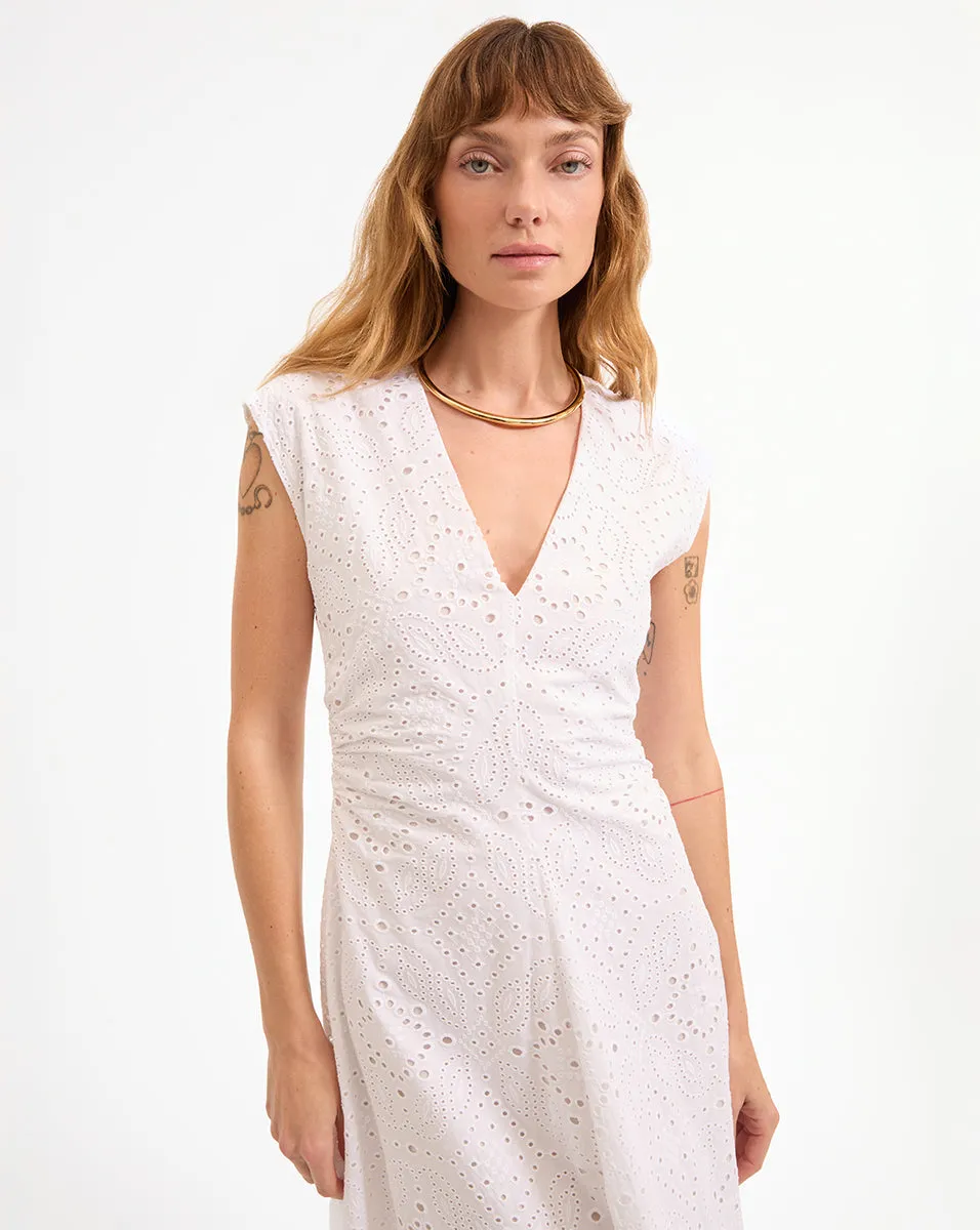 Aven Eyelet Midi Dress sold by Ulla Johnson product image thumbnail 2