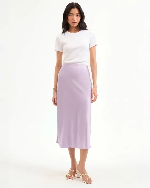 Clover Stretch-Silk Slip Skirt sold by Ulla Johnson